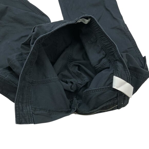 Abercrombie & Fitch Womens Cargo Pant 4 27 Black High Rise Straight Leg Academia - Picture 6 of 12